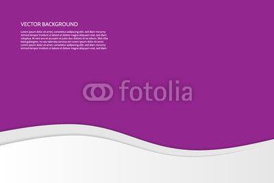 Purple with White Waves Logo - Vector modern simple wavy purple background with paper effect ...