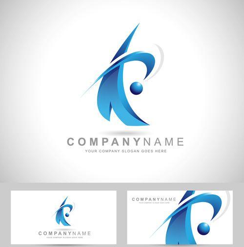 Business Card Logo - Original design logos with business cards vector Free vector