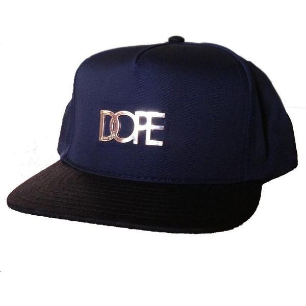 Dope Clothing Logo - Dope Couture Medal Logo Navy Snapback – Exquisite Streetwear Shop