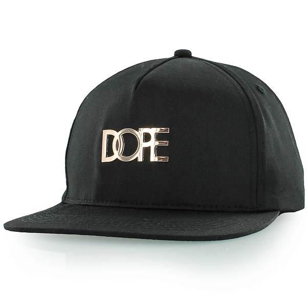 Dope Clothing Logo - Dope Gold Logo Snapback black bei KICKZ.com
