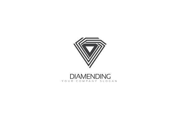 Grey Diamond Logo - Diamond Logo Logo Templates Creative Market
