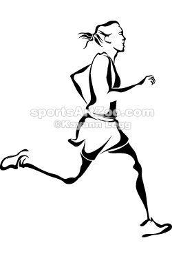 Runner Woman Logo - Sports Art Zoo - Woman Runner | Sport | Sports art, Art i Runner tattoo