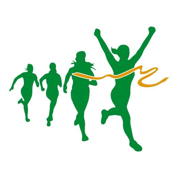 Runner Woman Logo - Women Runners Cuttable Design