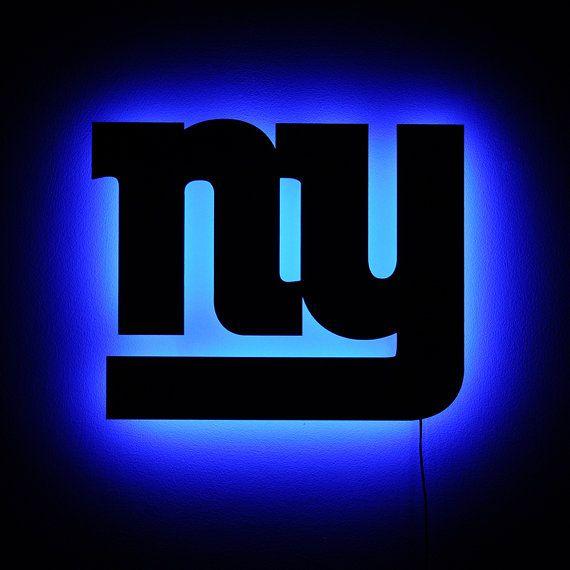 NYG Logo - New York Giants Wall Light NY Giants Logo Night by HaloLights | new ...