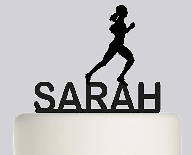 Runner Woman Logo - Large Birthday Cake topper Running, Runner, Marathon, Woman, Female ...