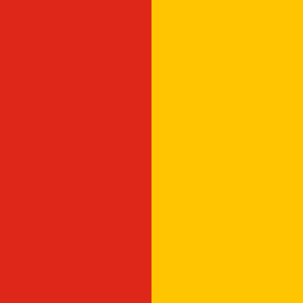 Red and Yellow Shell Logo - Flag of the Papal States (pre 1808).svg