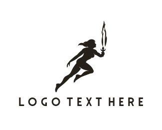 Runner Woman Logo - Runner Logo Maker