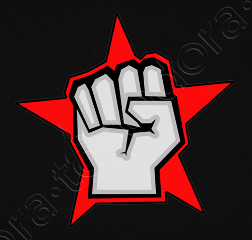 Red Star T Logo - 1 red star fist T-shirt - 308366 | Tostadora.co.uk