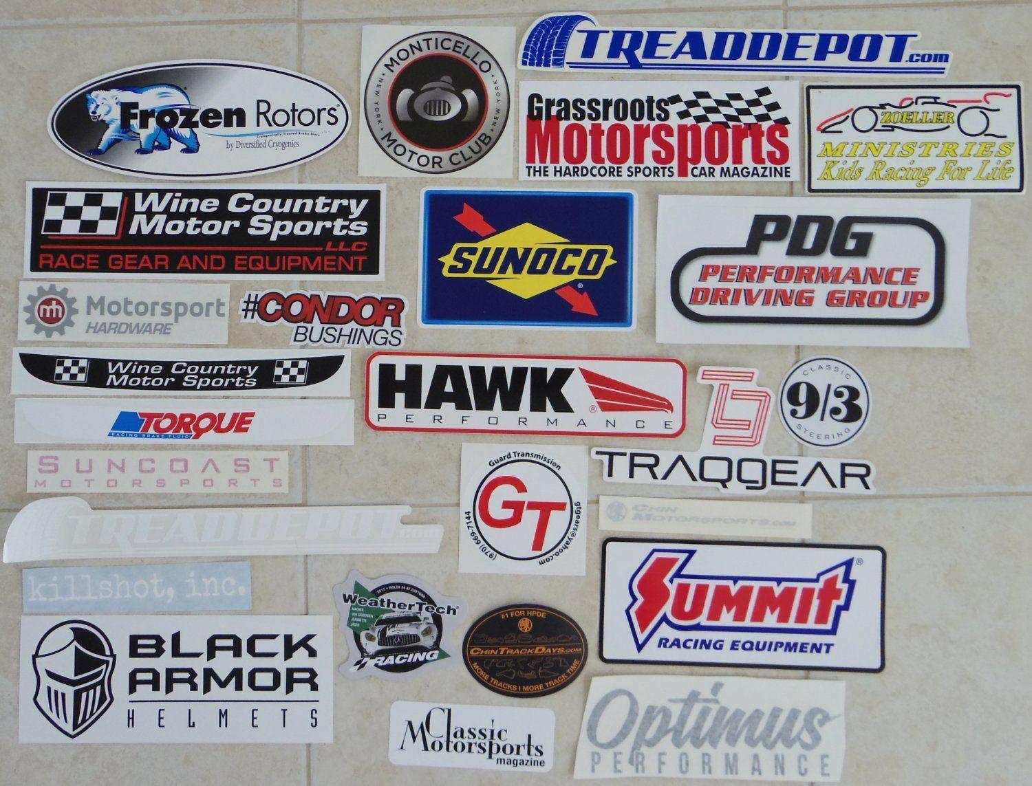 Race Car Parts Logo - $7.99 free shipping Auto Racing Stickers Auto Parts Stickers