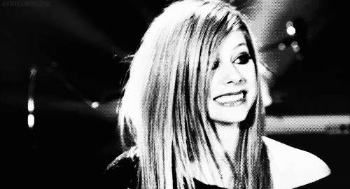 Avril Lavigne Black and White Logo - GIF black and white bw avril lavigne GIF on GIFER