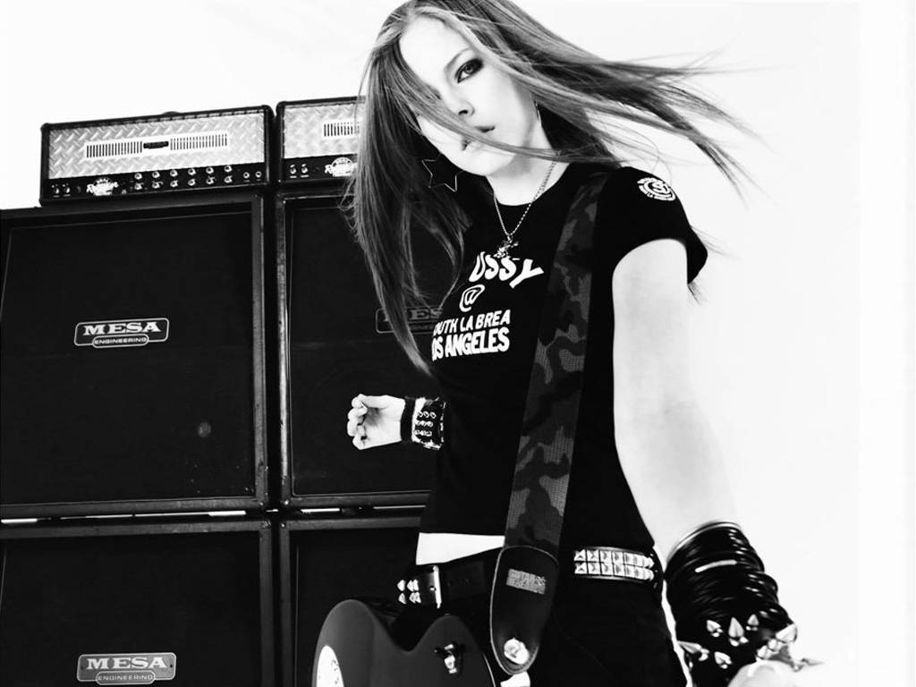 Avril Lavigne Black and White Logo - Avril Lavigne images Black and white pic of Avril HD wallpaper and ...