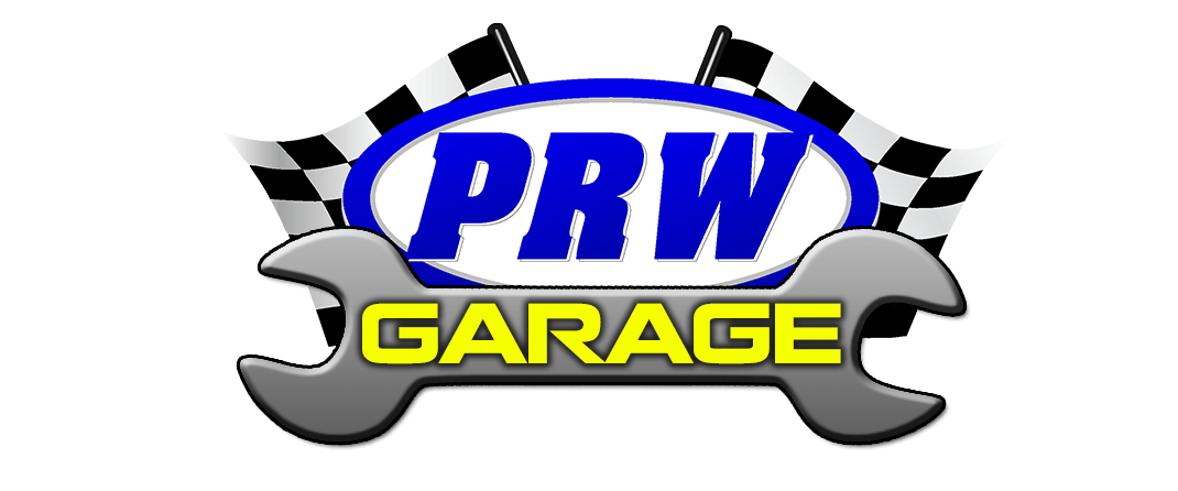 Race Car Parts Logo - PRW Industries. Automotive Engine Components. Performance Auto