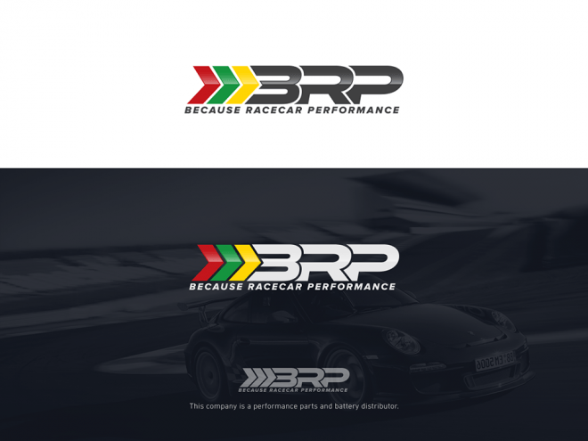 Race Car Parts Logo - Because Racecar Performance.Parts and battery distributor. Logo