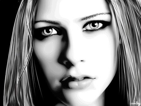 Avril Lavigne Black and White Logo - Avril Lavigne & People Background Wallpaper on Desktop