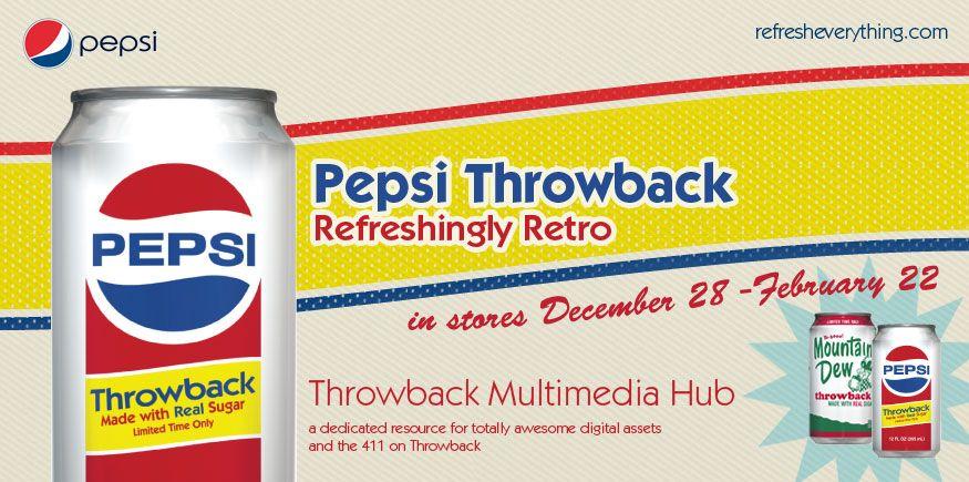 Pepsi Throwback Logo - Pepsi Throwback: Vomitive Sub Brand Naming