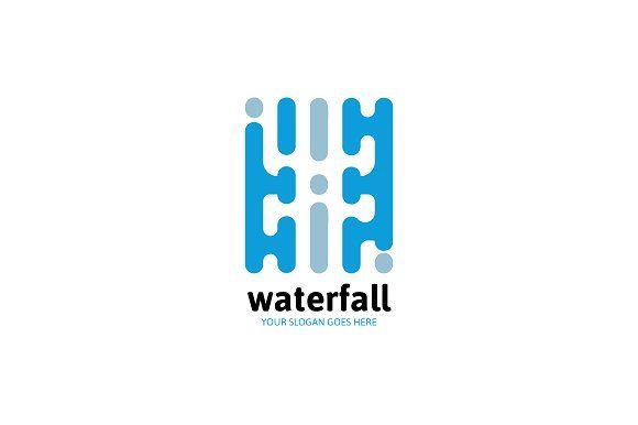 Waterfall Logo - Waterfall Logo ~ Logo Templates ~ Creative Market