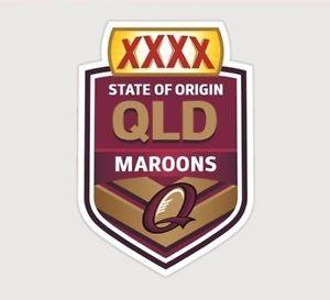 QLD Maroons Logo - 620396 QUEENSLAND MAROONS STATE OF ORIGIN NRL MONSTER DECAL NRL ...