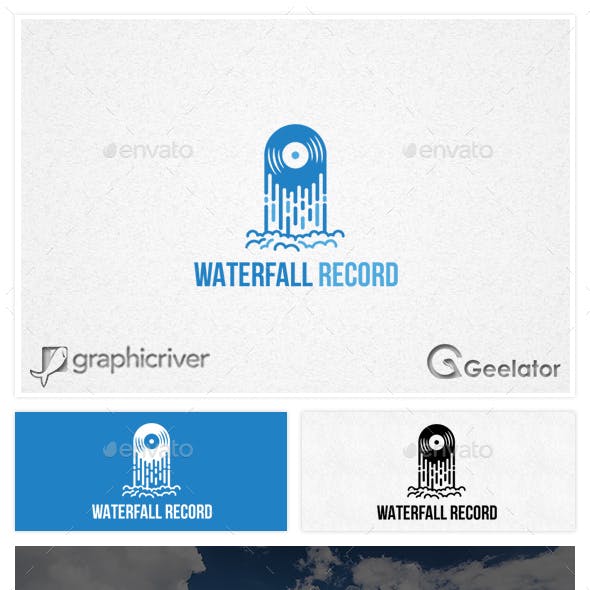 Waterfall Logo - Waterfall Logo Templates from GraphicRiver