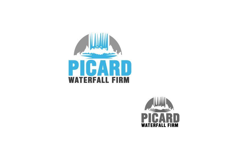 Waterfall Logo - Graphic Design Logo Design for Picard Waterfall Farm