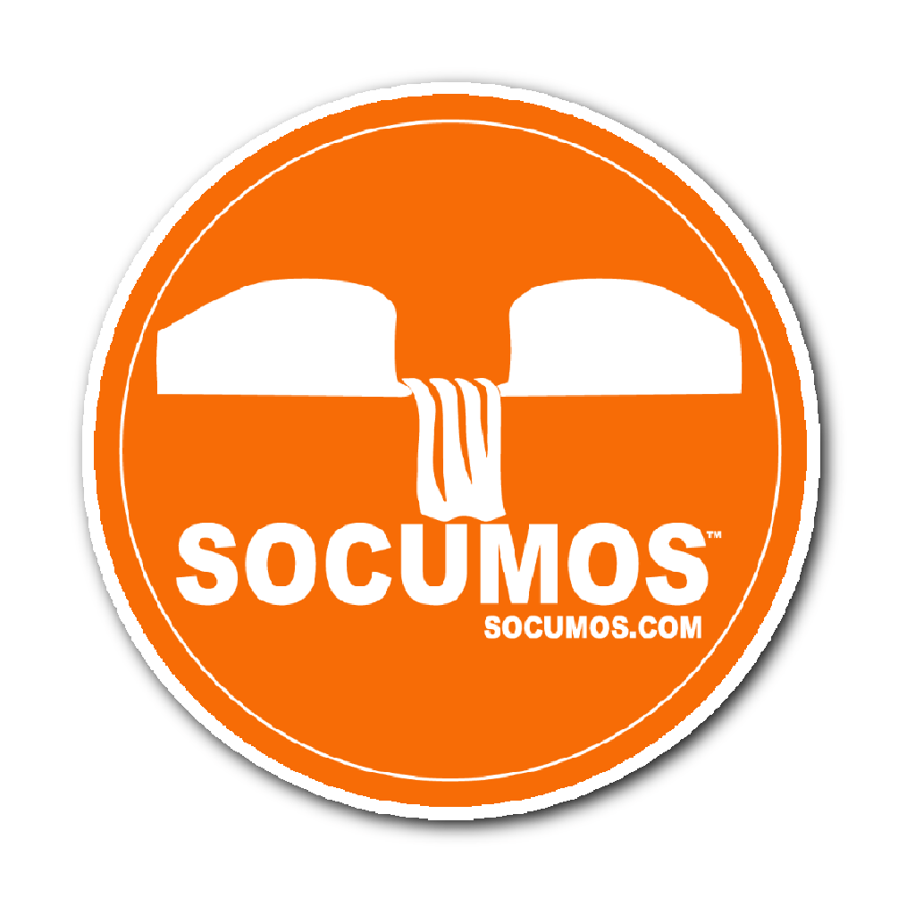 Waterfall Logo - SOCUMOS Waterfall Logo Sticker Orange And White