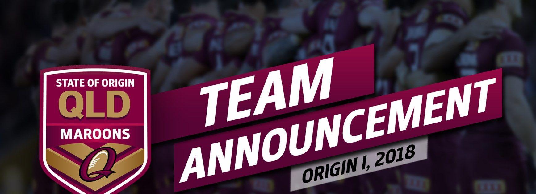 QLD Maroons Logo - Queensland Maroons Team Announced - NSWRL