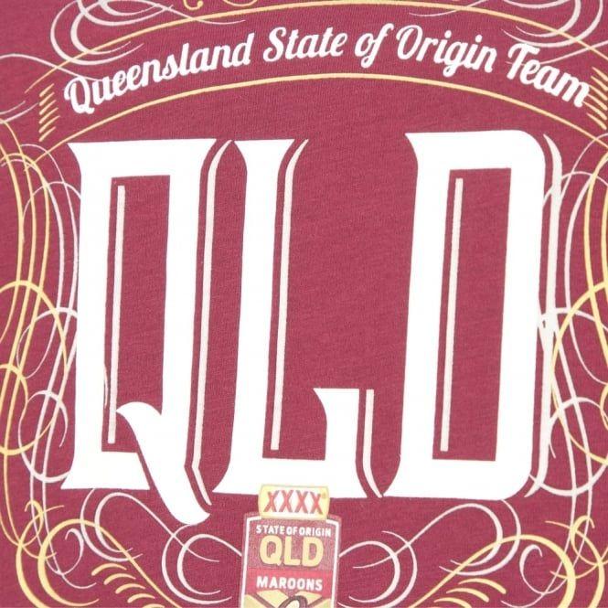 QLD Maroons Logo - QLD SOO MAROONS TEE 2017 - WOMEN'S - Womens from Canterbury Australia