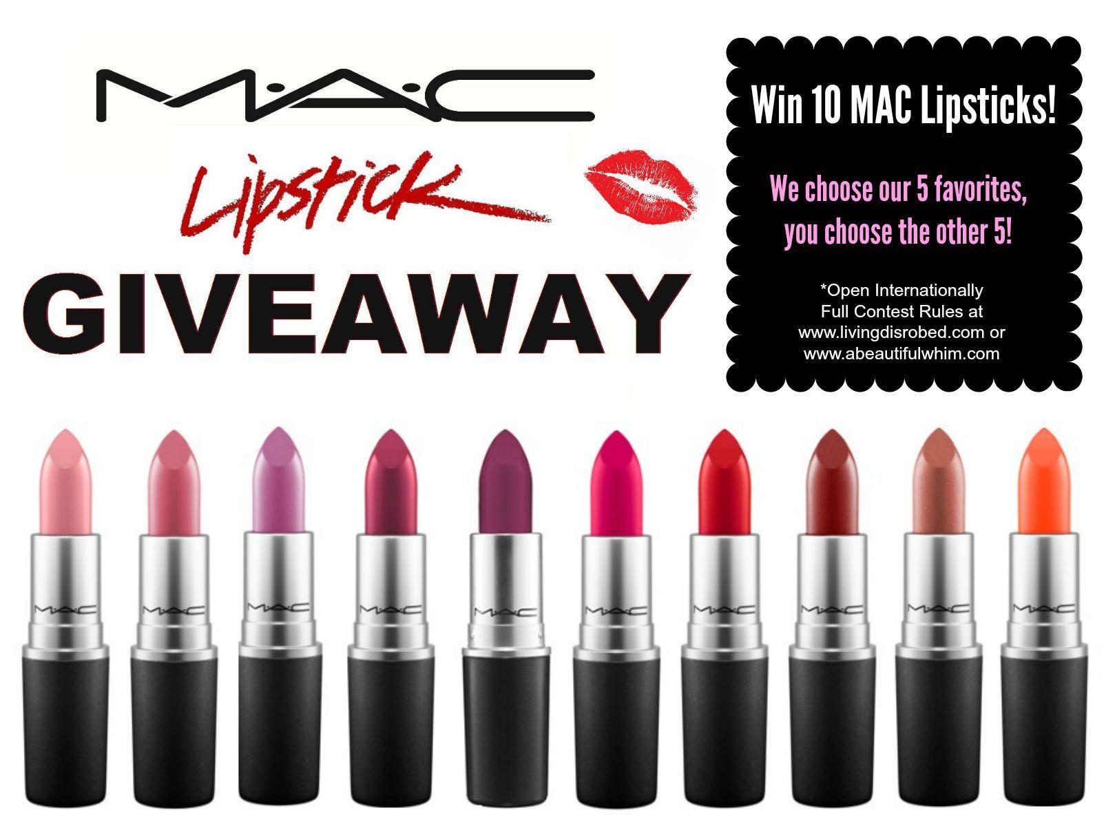 Mac Lipstick Logo - MAC Lipstick Giveaway | Living Disrobed