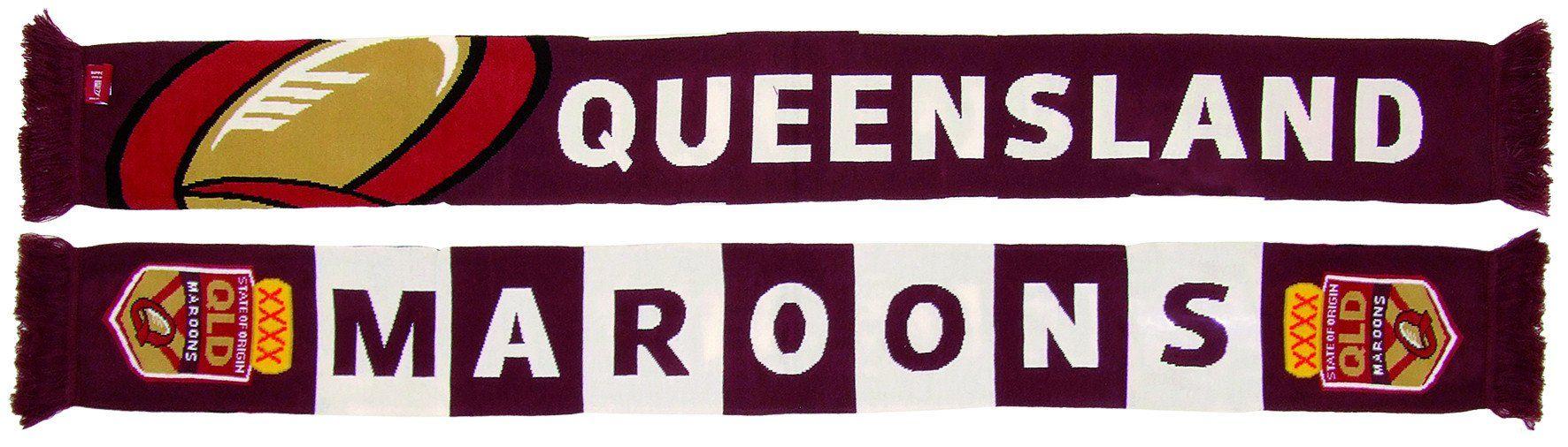 QLD Maroons Logo - Queensland Maroons Banner Scarf