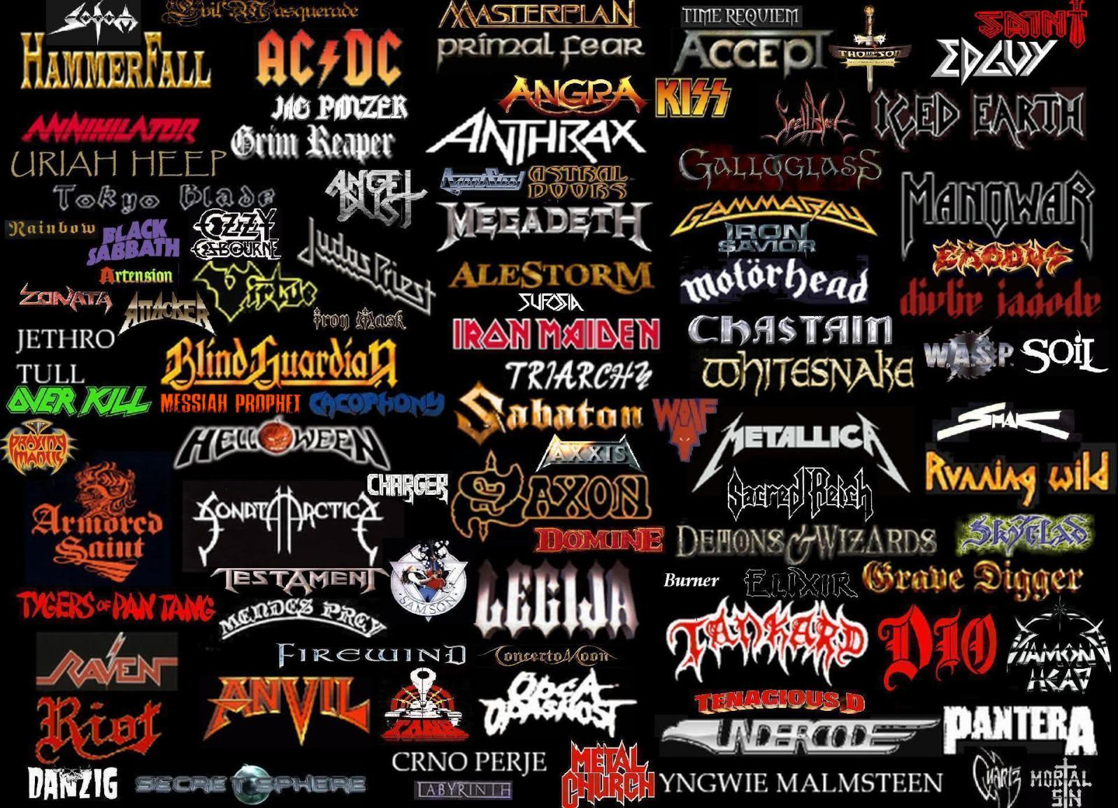 Полное название группа. Логотипы рок групп. Metal группы. Логотип в стиле рок. Metal группы список.