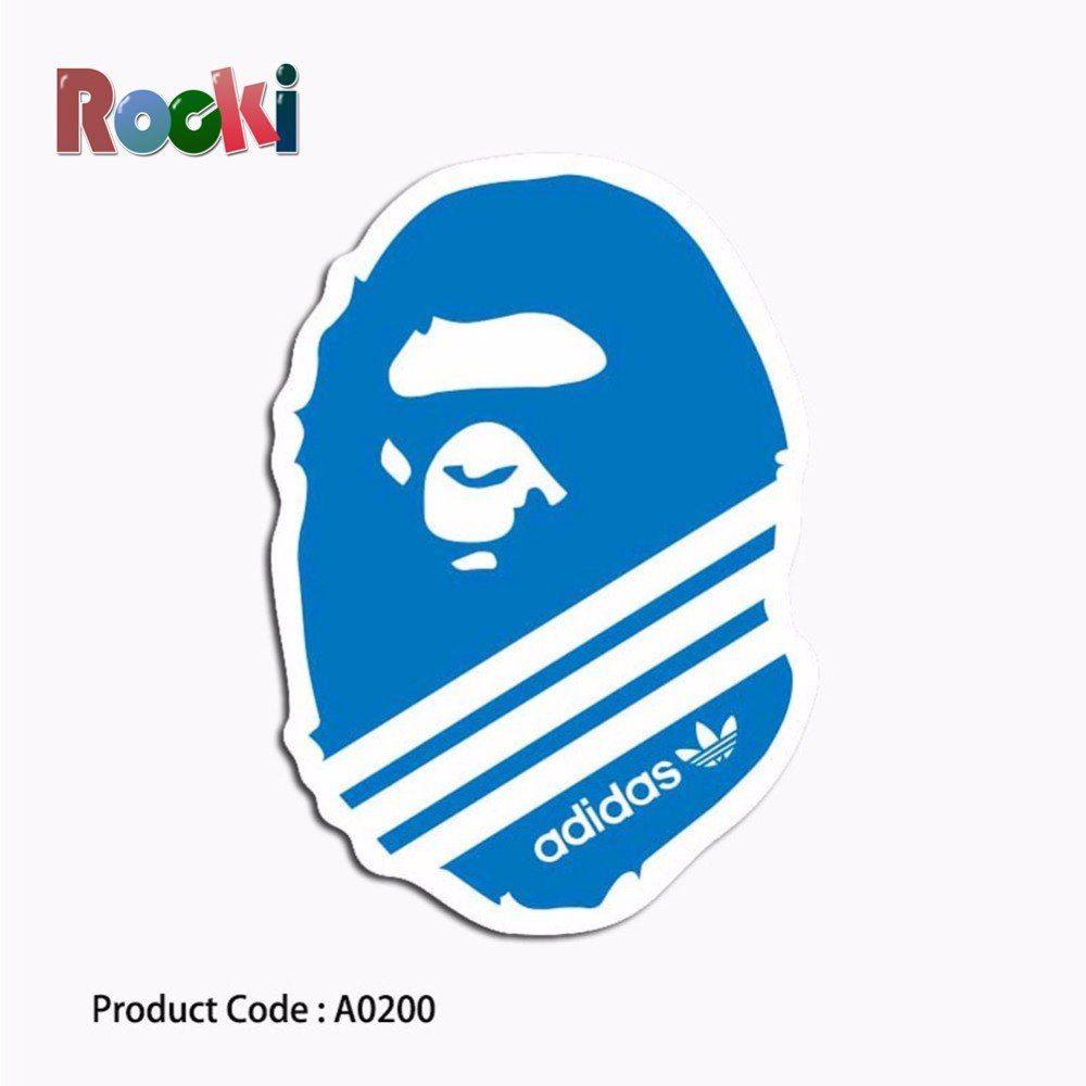 Three Blue Bars Logo - A0200 Stickers adida sports blue logo Three bars waterproof suitcase ...