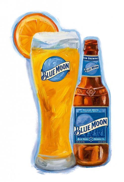 Blue Moon Lager Logo - Blue Moon Belgian White Ale: Craft: Crescent Crown Distributing, LLC
