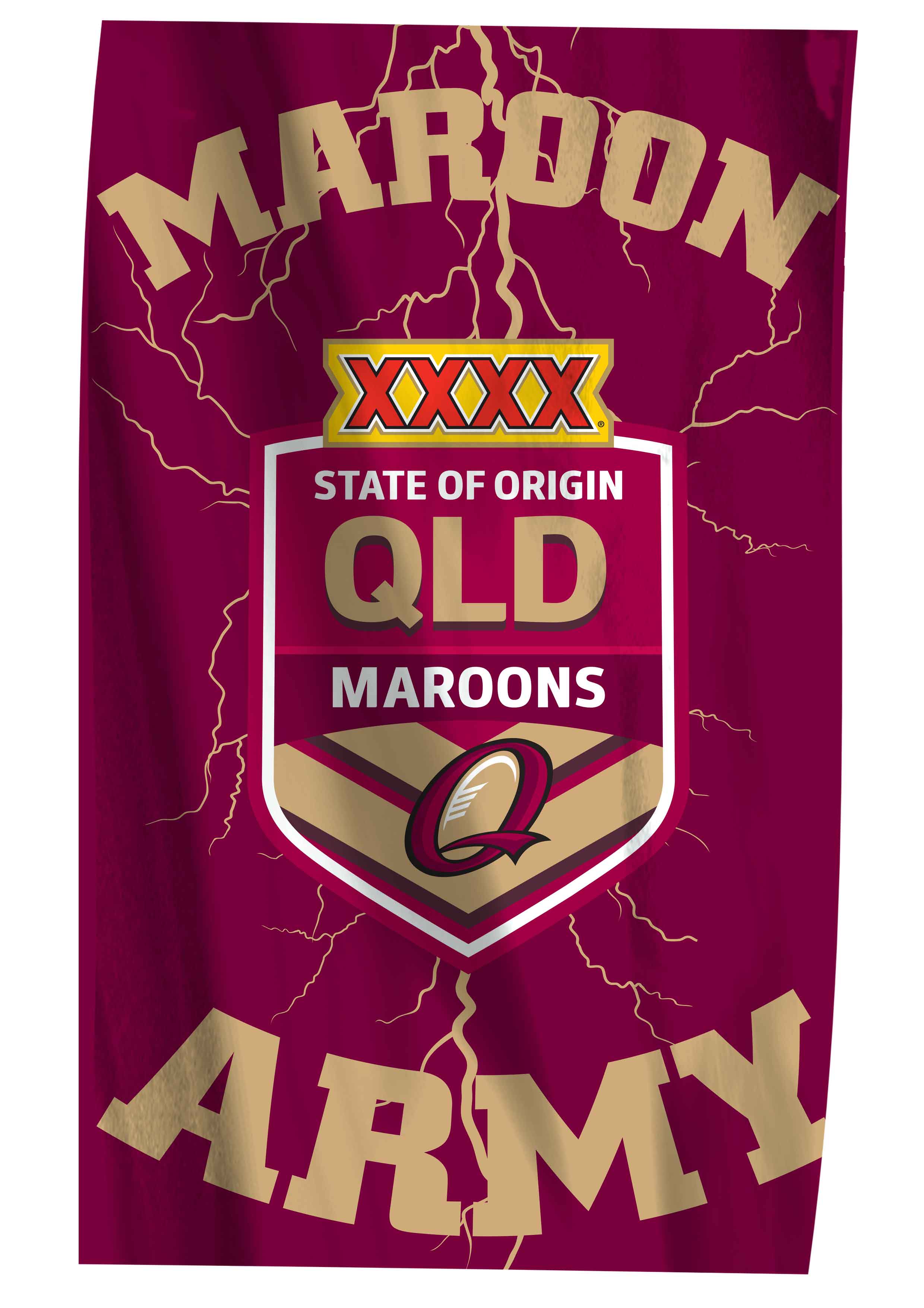 QLD Maroons Logo - State of Origin QLD Queensland Maroons SHOT GLASSES Pack of 4