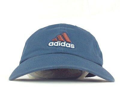 Three Blue Bars Logo - ADIDAS THREE BARS Logo Blue Sun Tennis Visor Hat Cap Adjustable