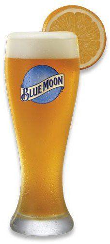 Blue Moon Lager Logo - Blue Moon XL 23 Oz Wheat Beer Glass. Set of 2 Bar Edition Glasses