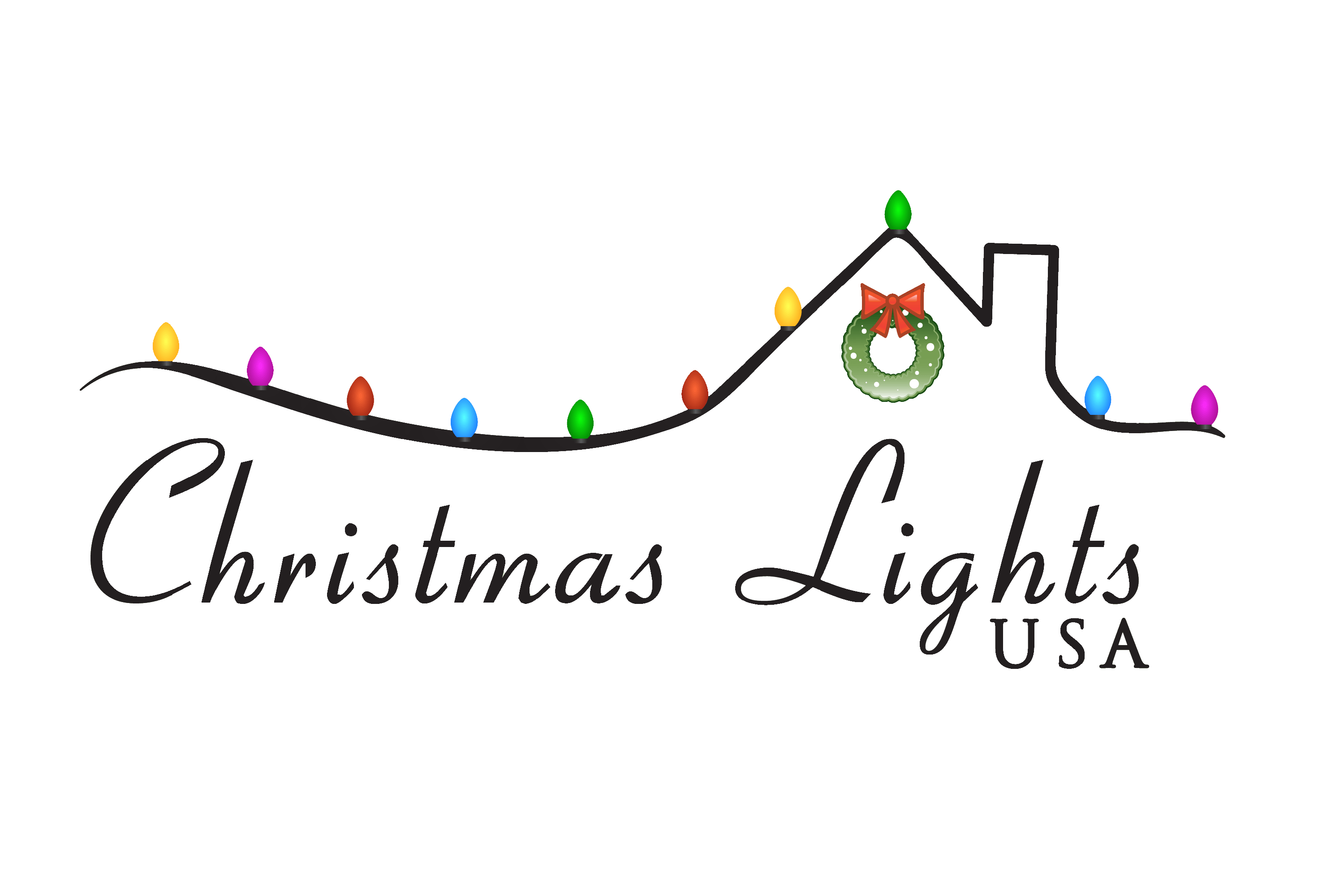 Christmas Lights Logo - SET OF 12 WHITE LUMINARIES – Christmas Lights USA