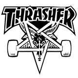 Black and White Skate Logo - Thrasher Skate Clothing And Accessories