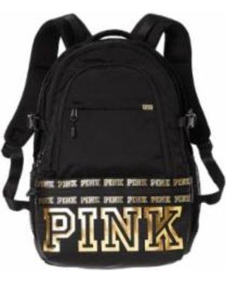 Victoria's Secret Pink Black Logo - Can't Miss Deals on Victoria's Secret Pink Campus Backpack Black