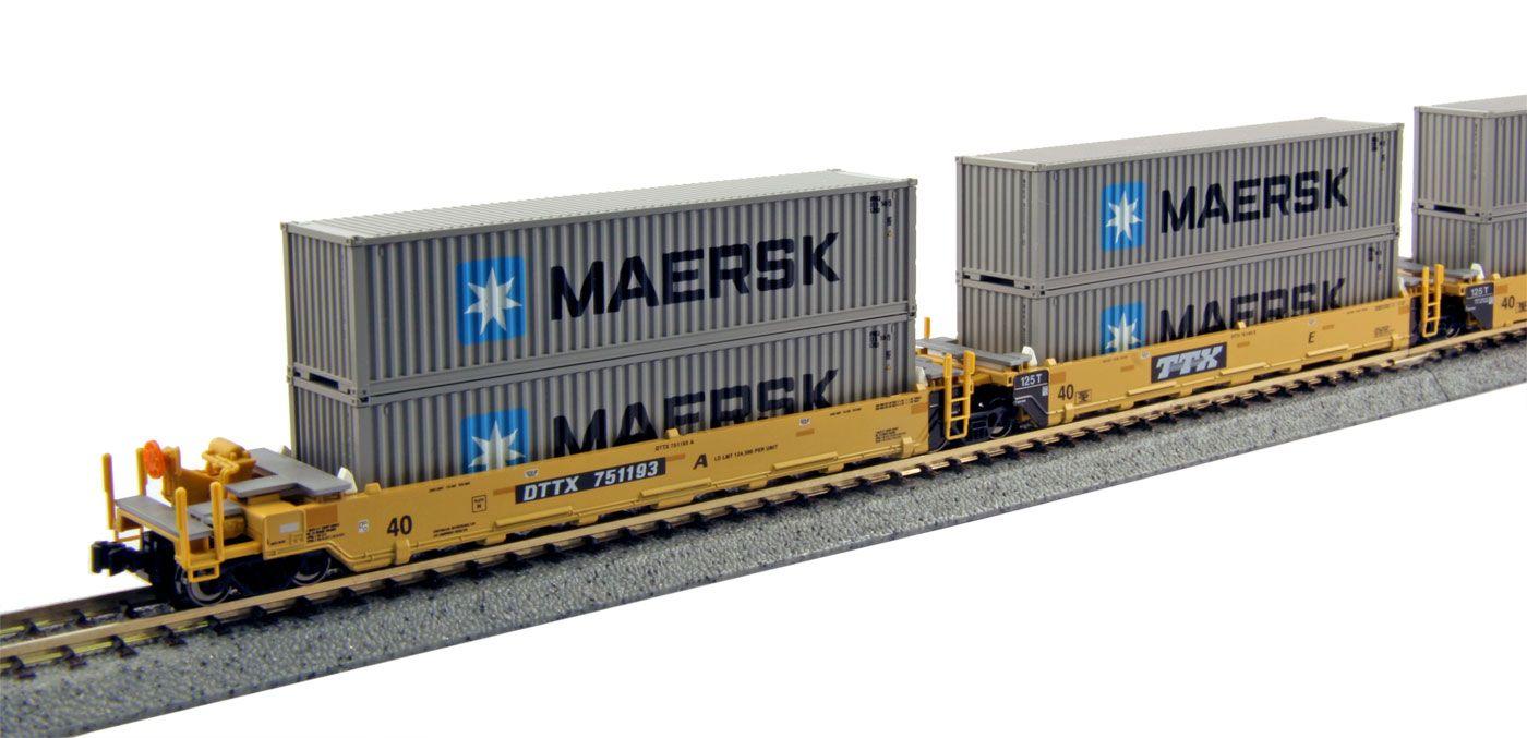 TTX Rail Logo - N-Scale Gunderson MAXI-I Well Cars: Precision Railroad Models