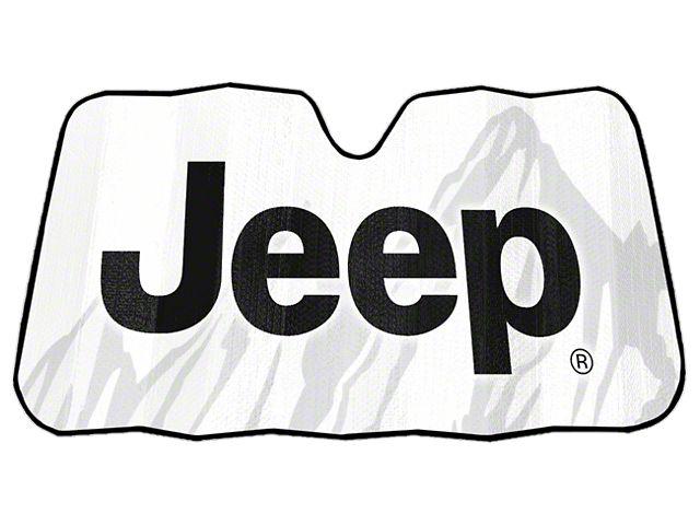 Cool Jeep Logo - Alterum Jeep Wrangler Jeep Logo Accordion Bubble Sunshade - 57 x ...