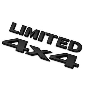 Jeep Wrangler X Logo - Dsycar 4 X 4 +Limited Chrome Logo 3D Decal Emblem Logo