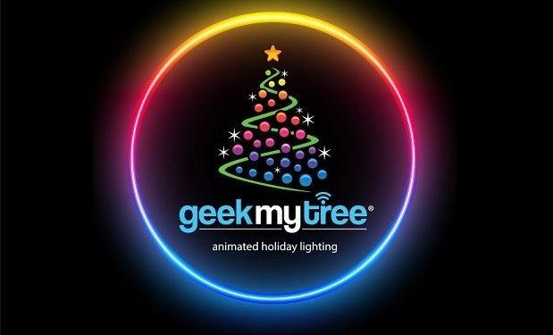 Christmas Lights Logo - Geek My Tree — Shark Tank Animated Christmas Lights Selling For $399