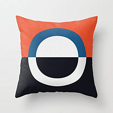 White with Blue Circle Logo - QHTYY Black Red And White Blue Circle Pillowcase (Two Side) Unique ...