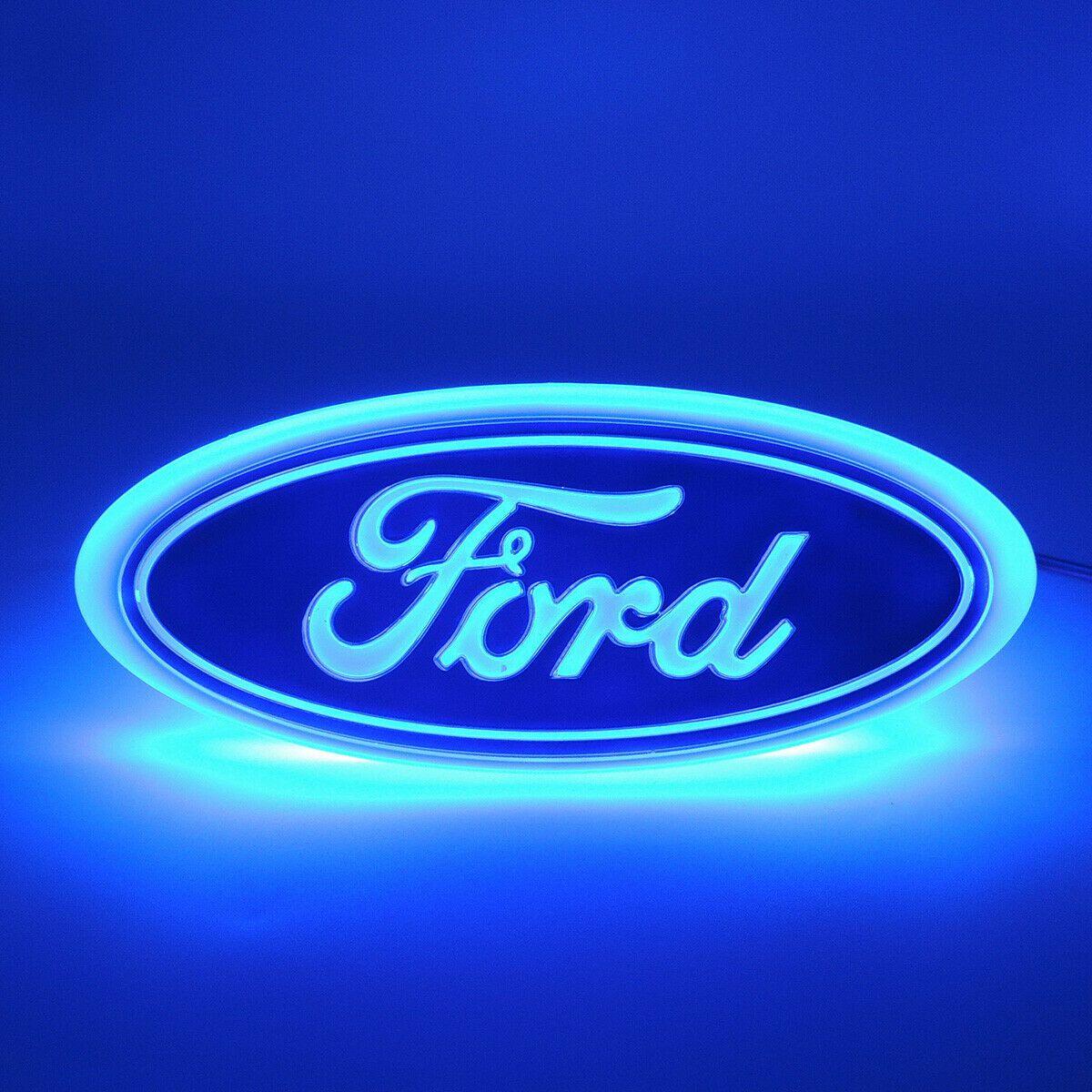 Blue LED Logo - Blue LED Car Auto Tail Rear Logo Light Badge Lamp Emblem Fits Ford ...