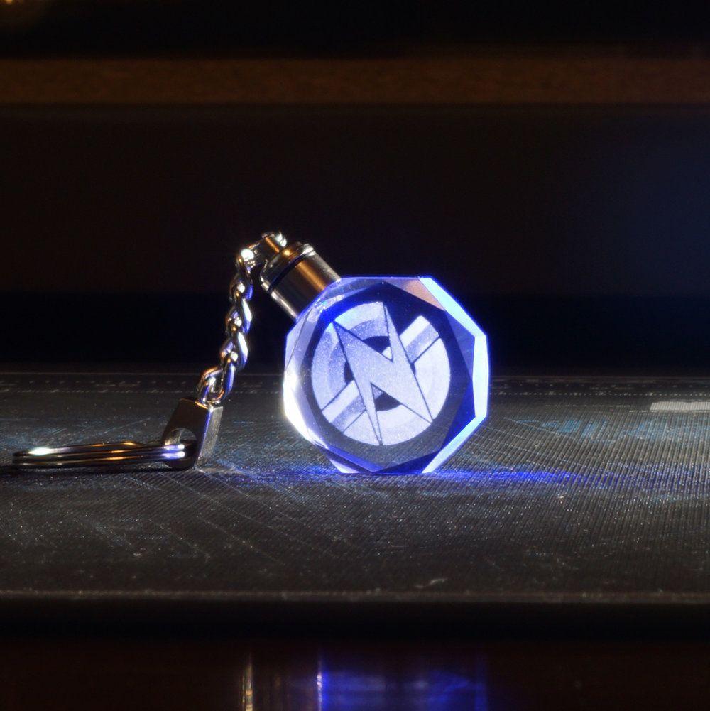 Blue LED Logo - GN Logo Keychain (Blue LED) — GamersNexus Official Store