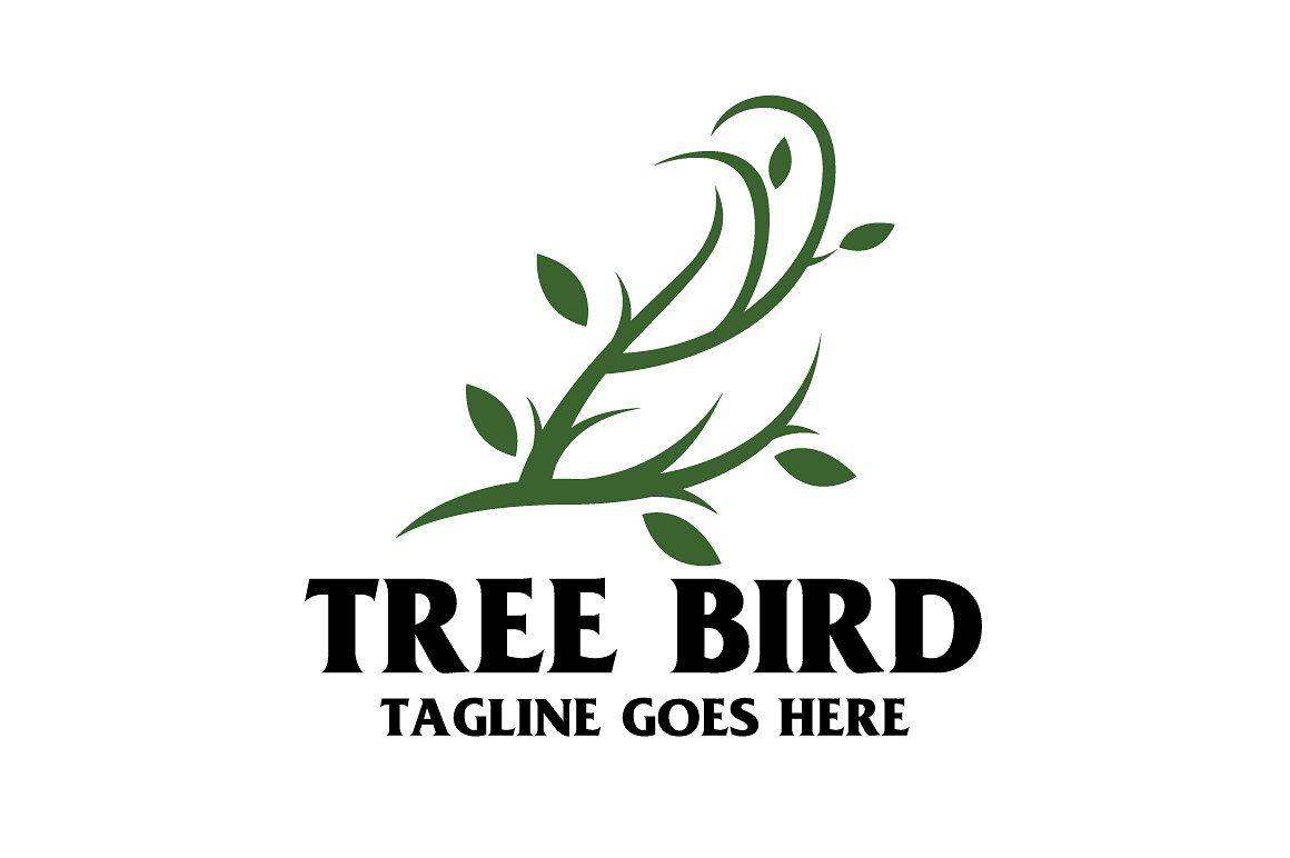 Tree Bird Logo - Tree Bird Logo Logo Templates Creative Market