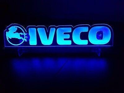 Blue LED Logo - VOLTS IVECO With LOGO LASER ENGRAVED ILLUMINATING BLUE LED PLATE