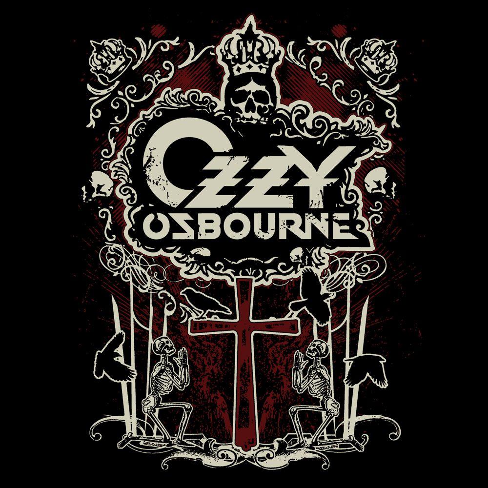 Ozzy Logo - Bravado - Crowned Skull Logo - Ozzy Osbourne - 80% cotton / 20 ...
