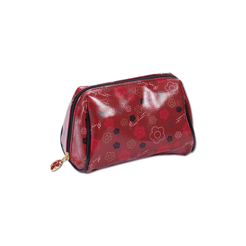 Red Daisy Logo - Girly Logo Daisy Oval Pouch (Red) — MARY QUANT ONLINE STORE