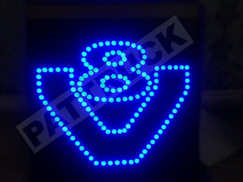 Blue LED Logo - V8 TRUCK LED LOGO LIGHT BOARD 24V DIMMER+WIRELESS REMOTE CONT ...