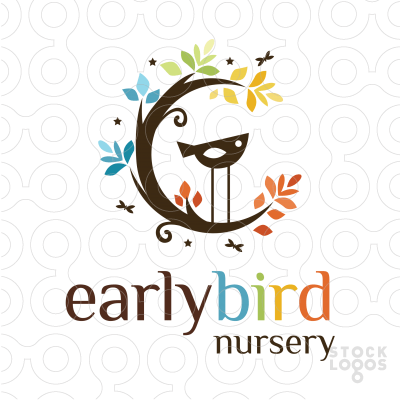 Tree Bird Logo - Logo Sold simple and stylized tree branch that resembles a moon ...